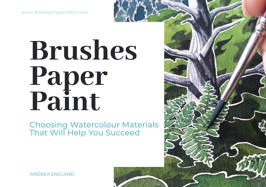 Brushes, Paper, Paint Watercolour E-book cover